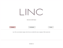 Tablet Screenshot of linc.se